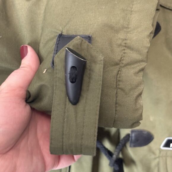 Vintage Triple F.A.T. Goose Puffer Coat Parka Jacket Sz 16/18 XL Fur Lined Hood - Picture 6 of 13